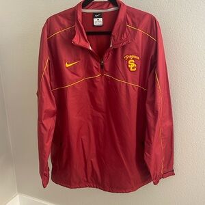 Vintage Nike USC team windbreaker 1/4 zip w/ pockets